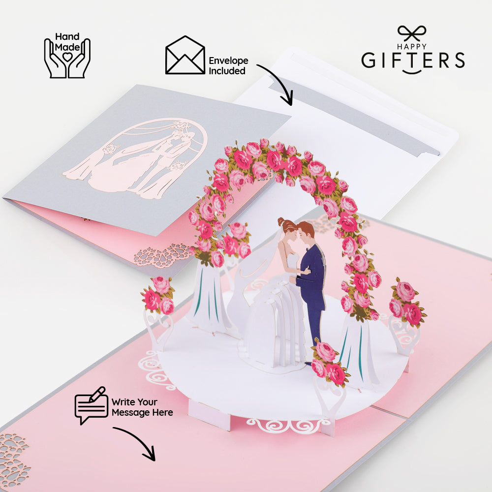3D Pop Up WEDDING Greeting Card