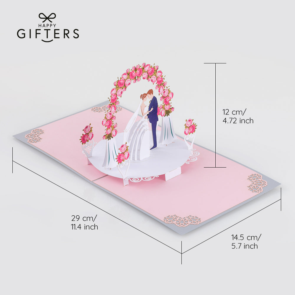 3D Pop Up WEDDING Greeting Card