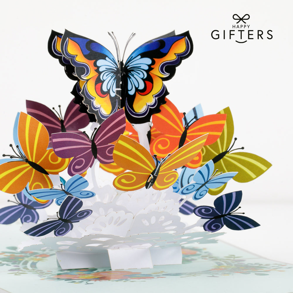 3D Pop Up Greeting Card BUTTERFLIES