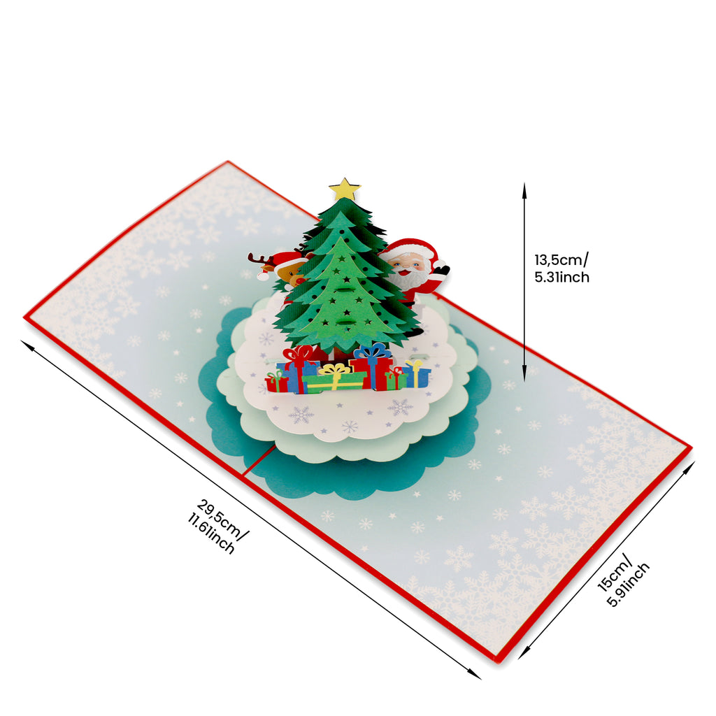 3D Pop Up Christmas Card CHRISTMAS TREE