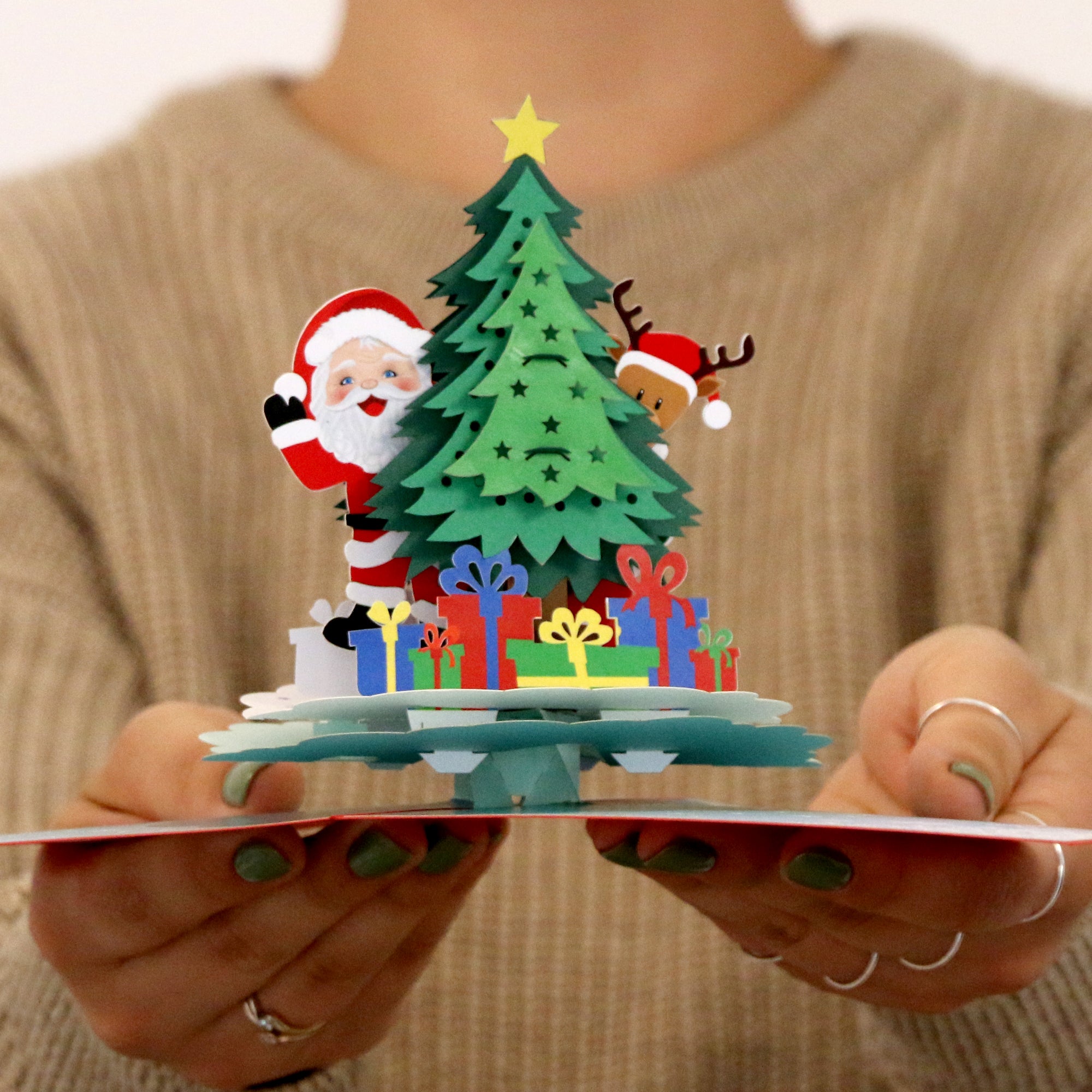 3D Pop Up Christmas Card CHRISTMAS TREE