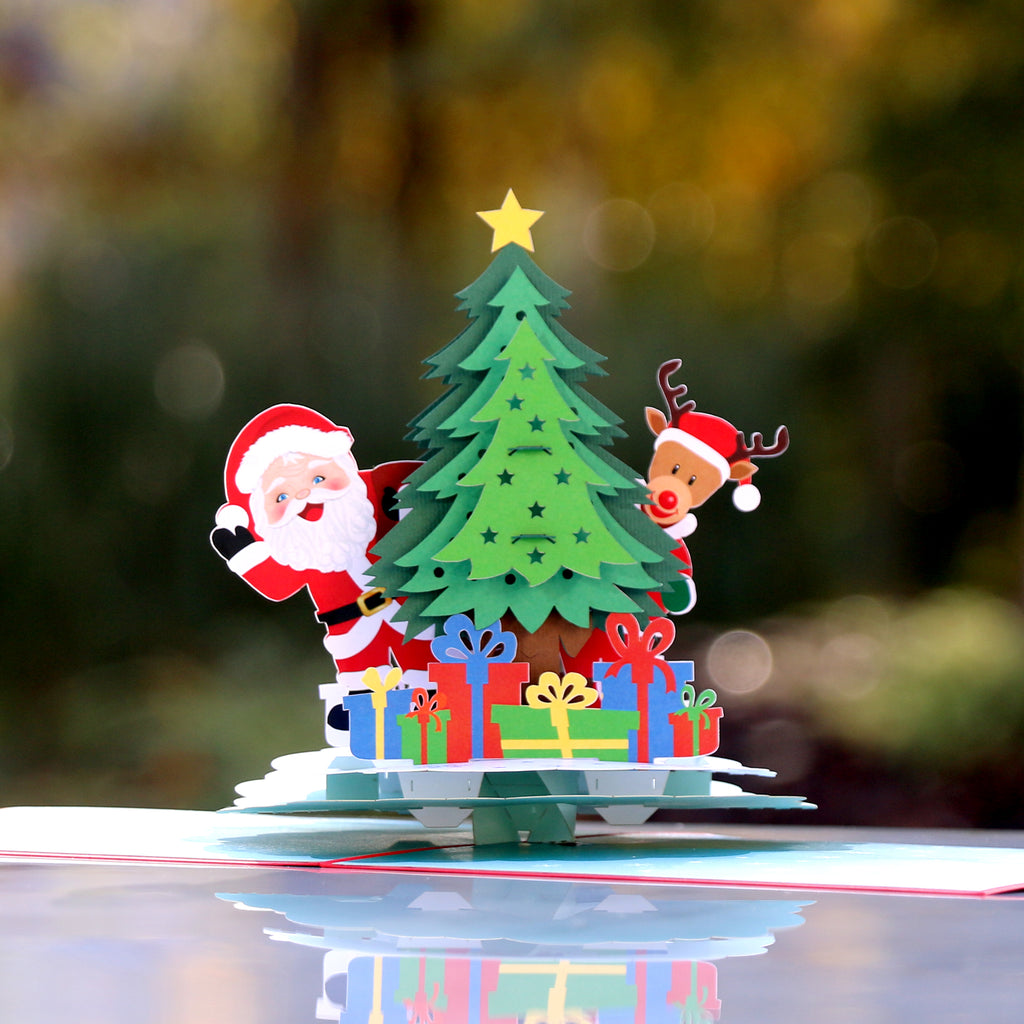 3D Pop Up Christmas Card CHRISTMAS TREE