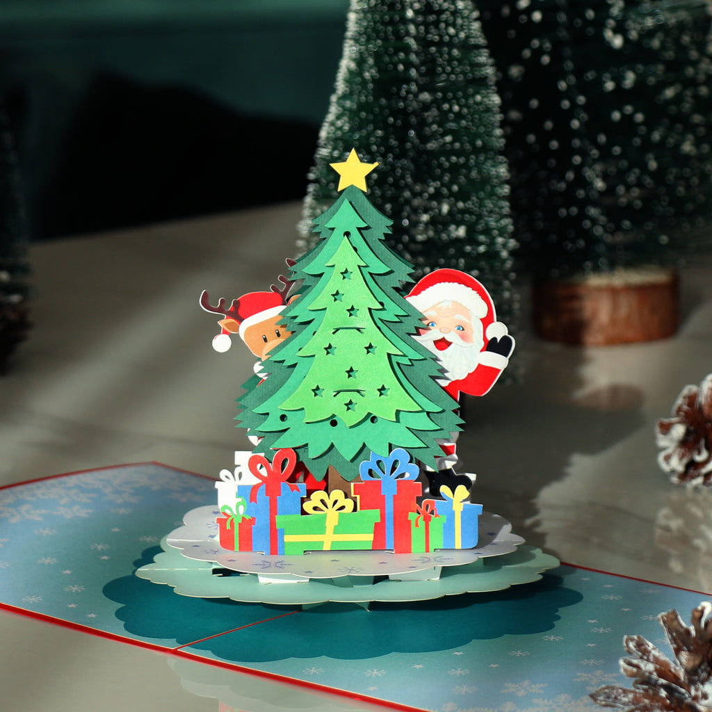 3D Pop Up Christmas Card CHRISTMAS TREE