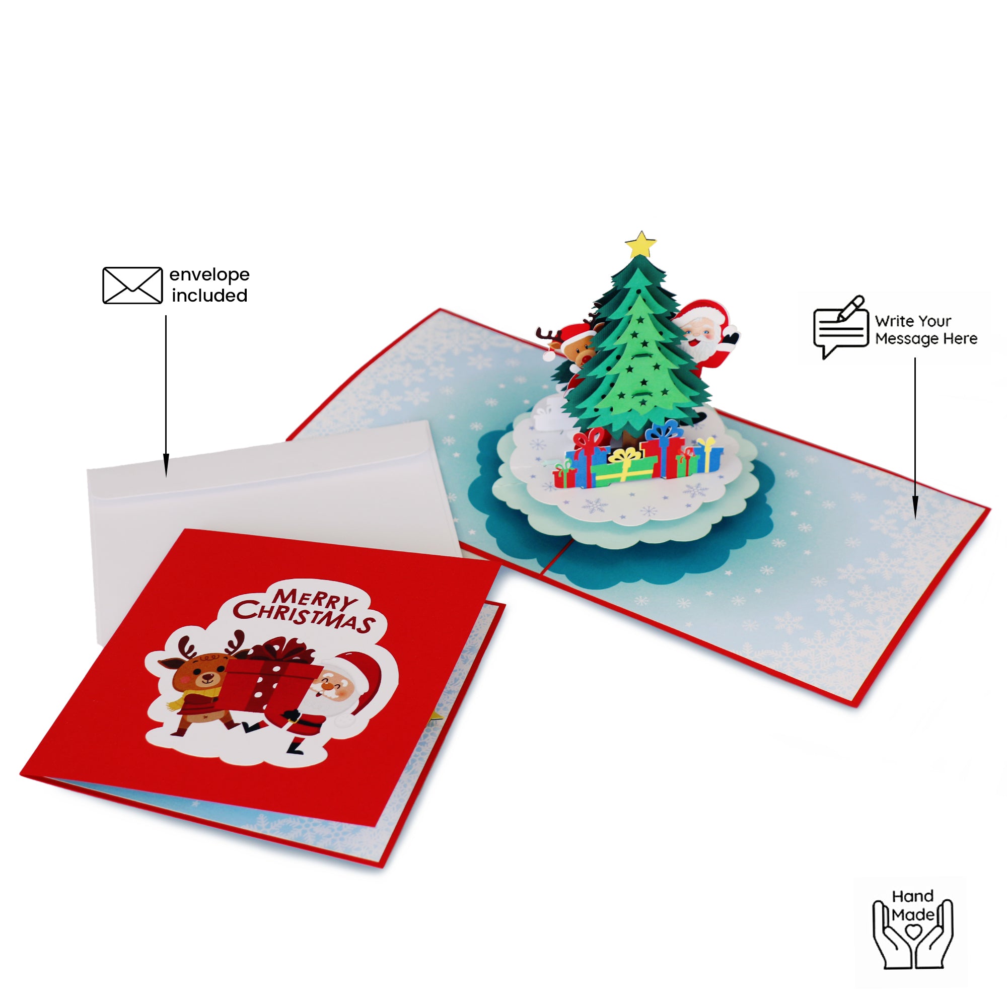 3D Pop Up Christmas Card CHRISTMAS TREE