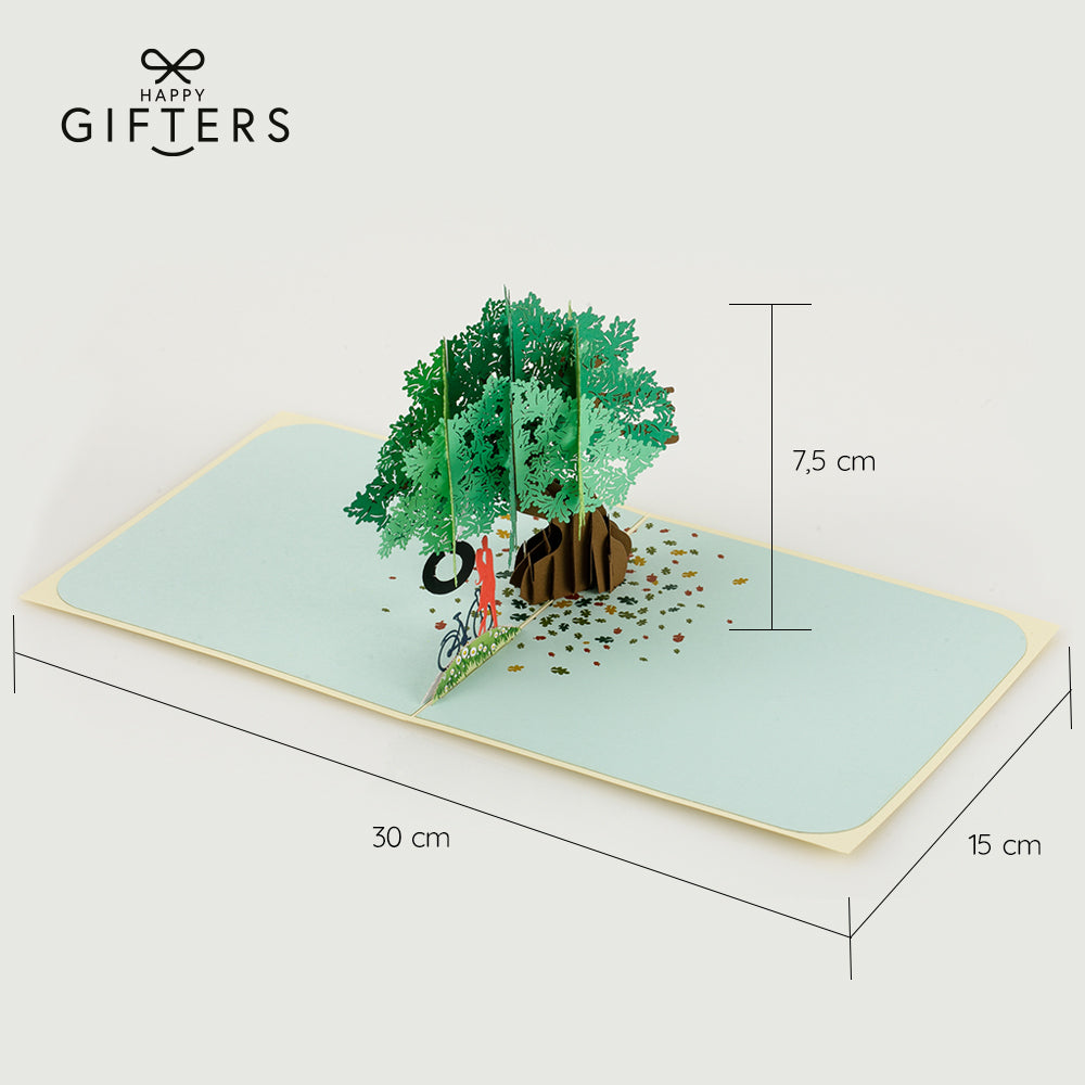 3D Pop Up Greeting Card LOVE TREE