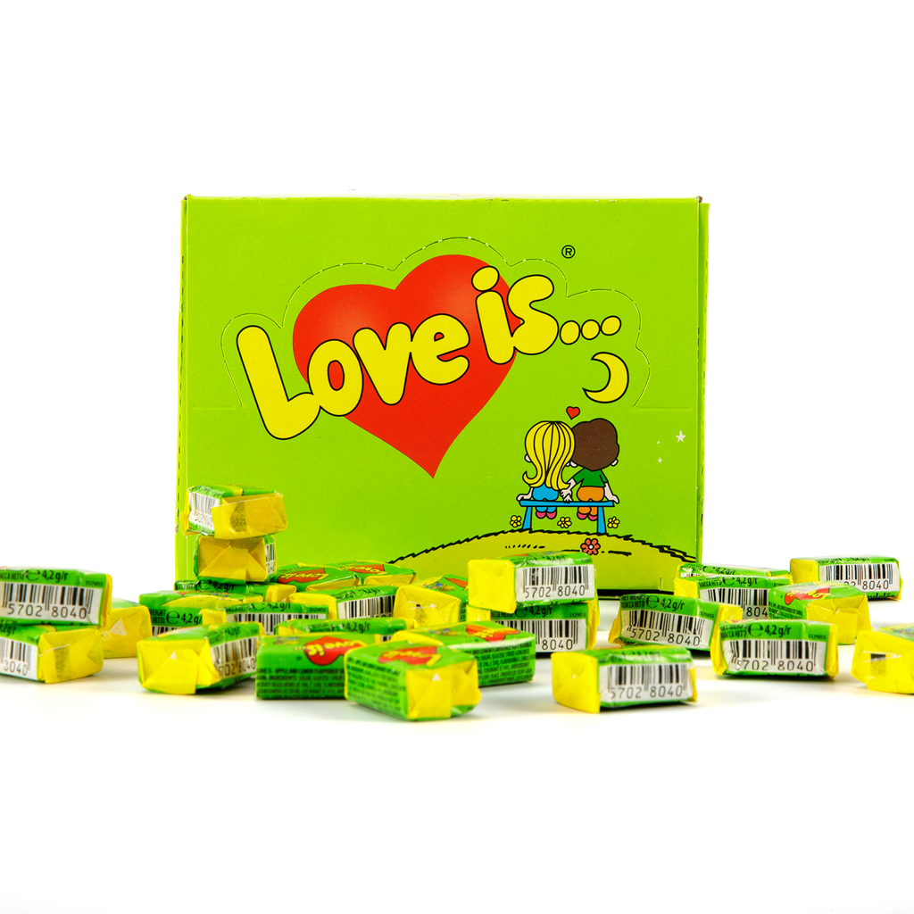 Bubble Gum Love Is Apple-Lemon, 100pcs