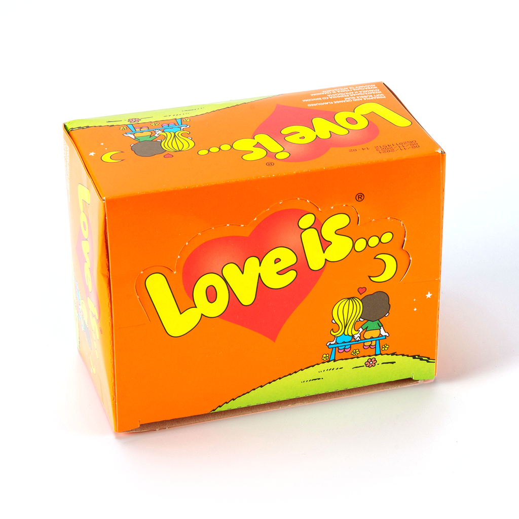 Bubble Gum Love Is Orange-Pineapple, 100pcs