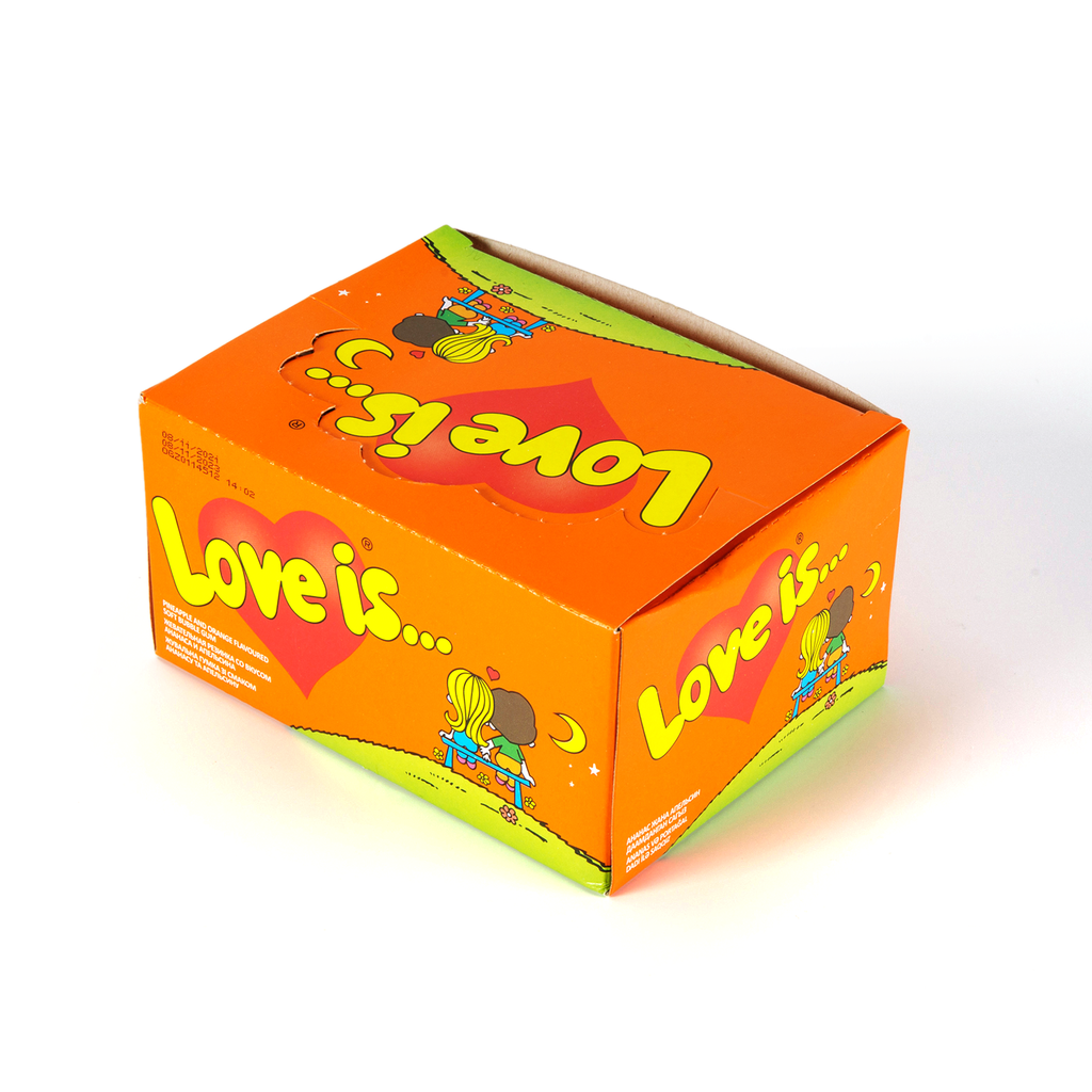 Bubble Gum Love Is Orange-Pineapple, 100pcs