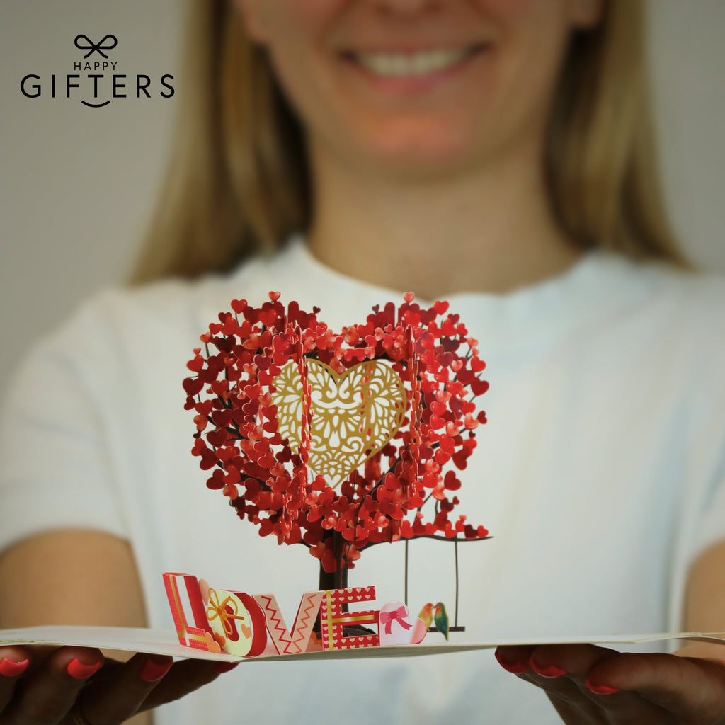 3D Pop Up Greeting Card LOVE TREE