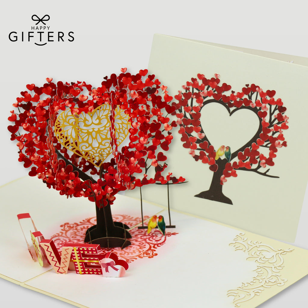 3D Pop Up Greeting Card LOVE TREE