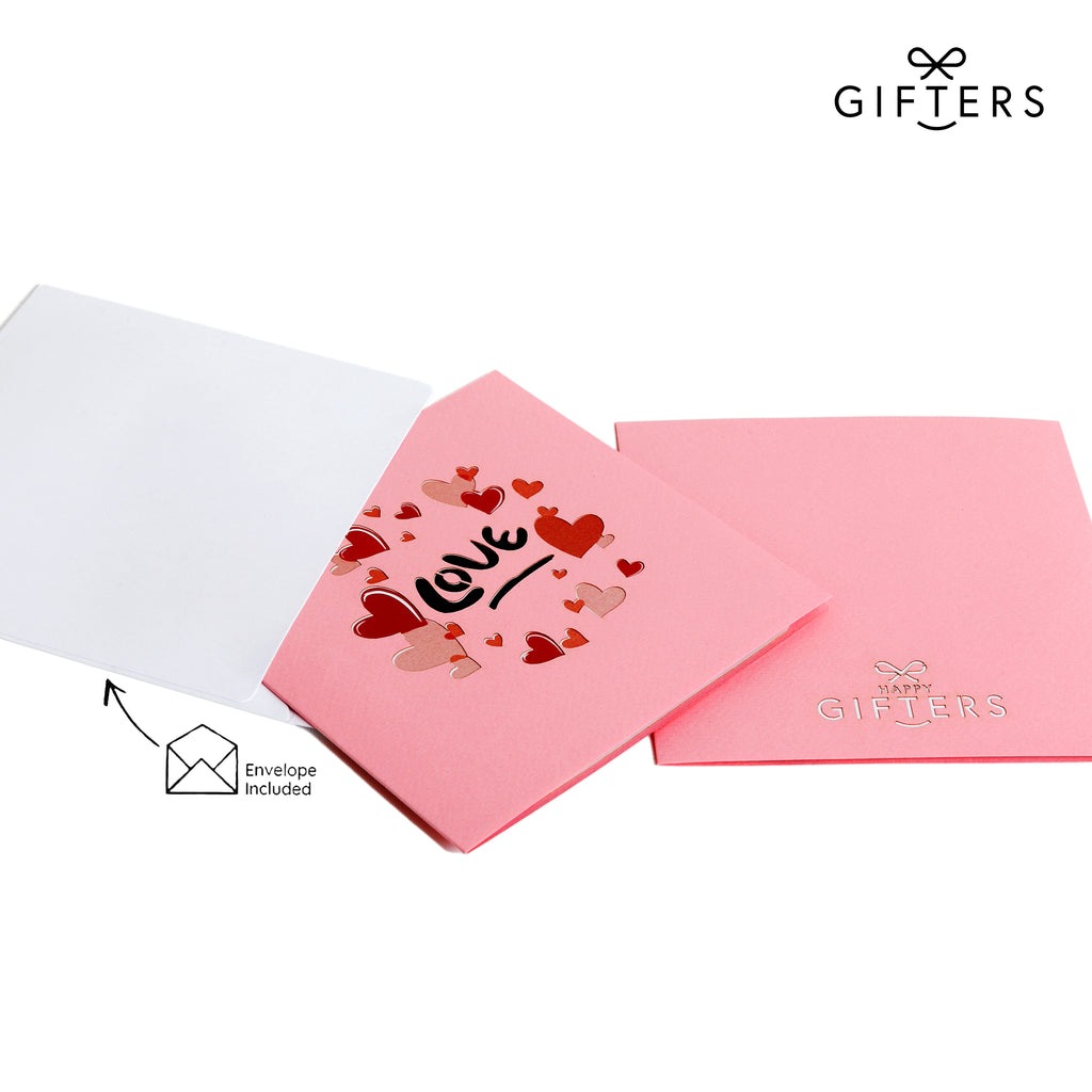 3D Pop Up Greeting Card LOVE BUS