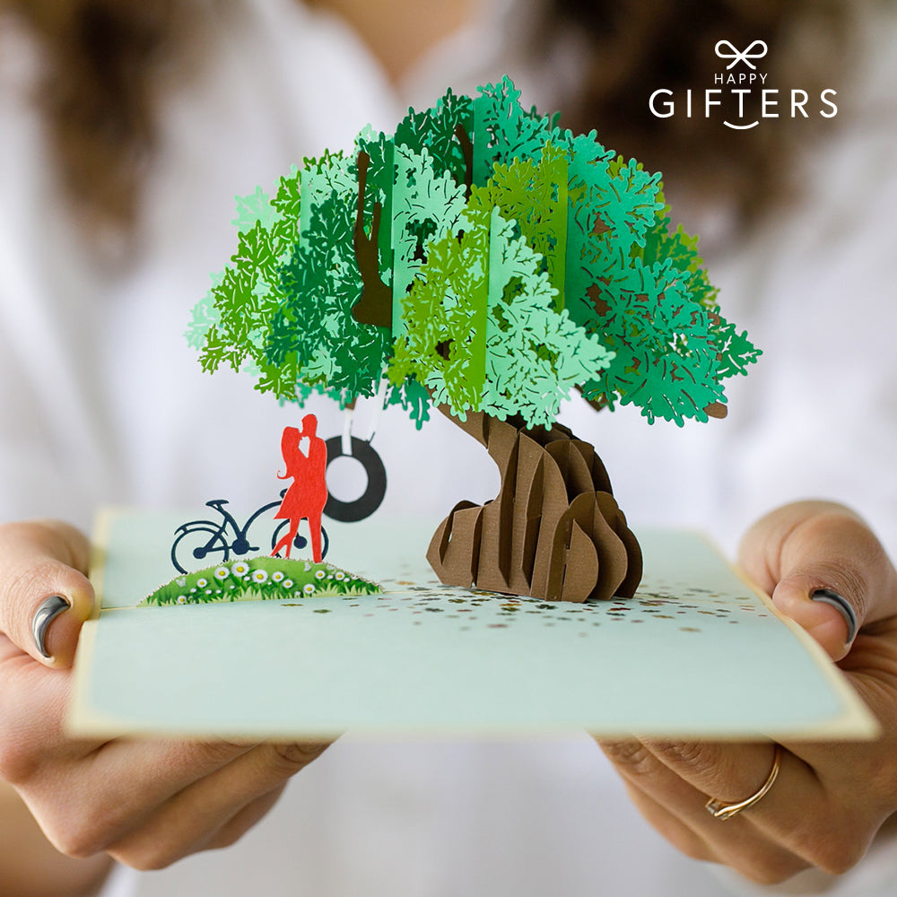3D Pop Up Greeting Card LOVE TREE