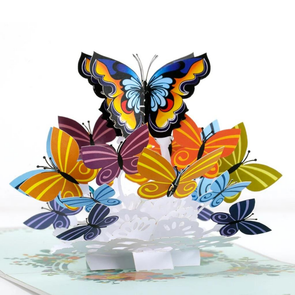 3D Pop Up Greeting Card BUTTERFLIES