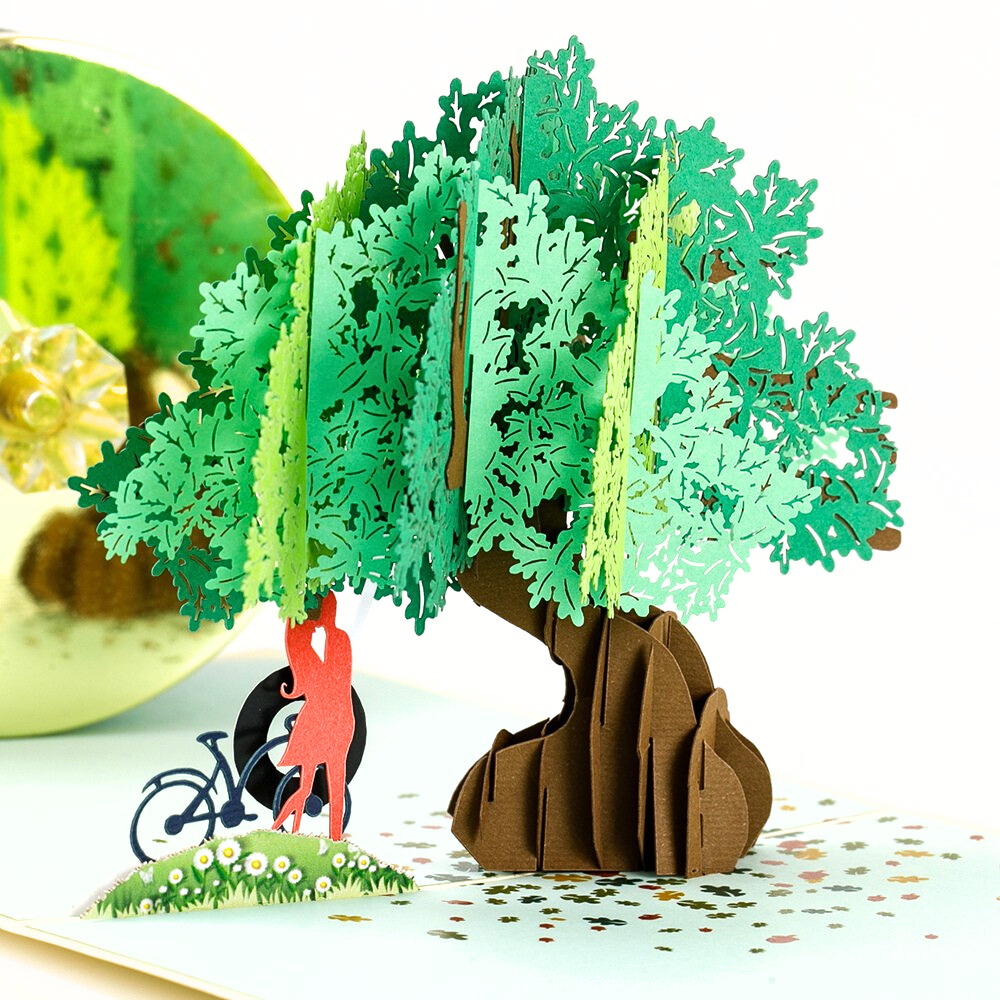 3D Pop Up Greeting Card LOVE TREE